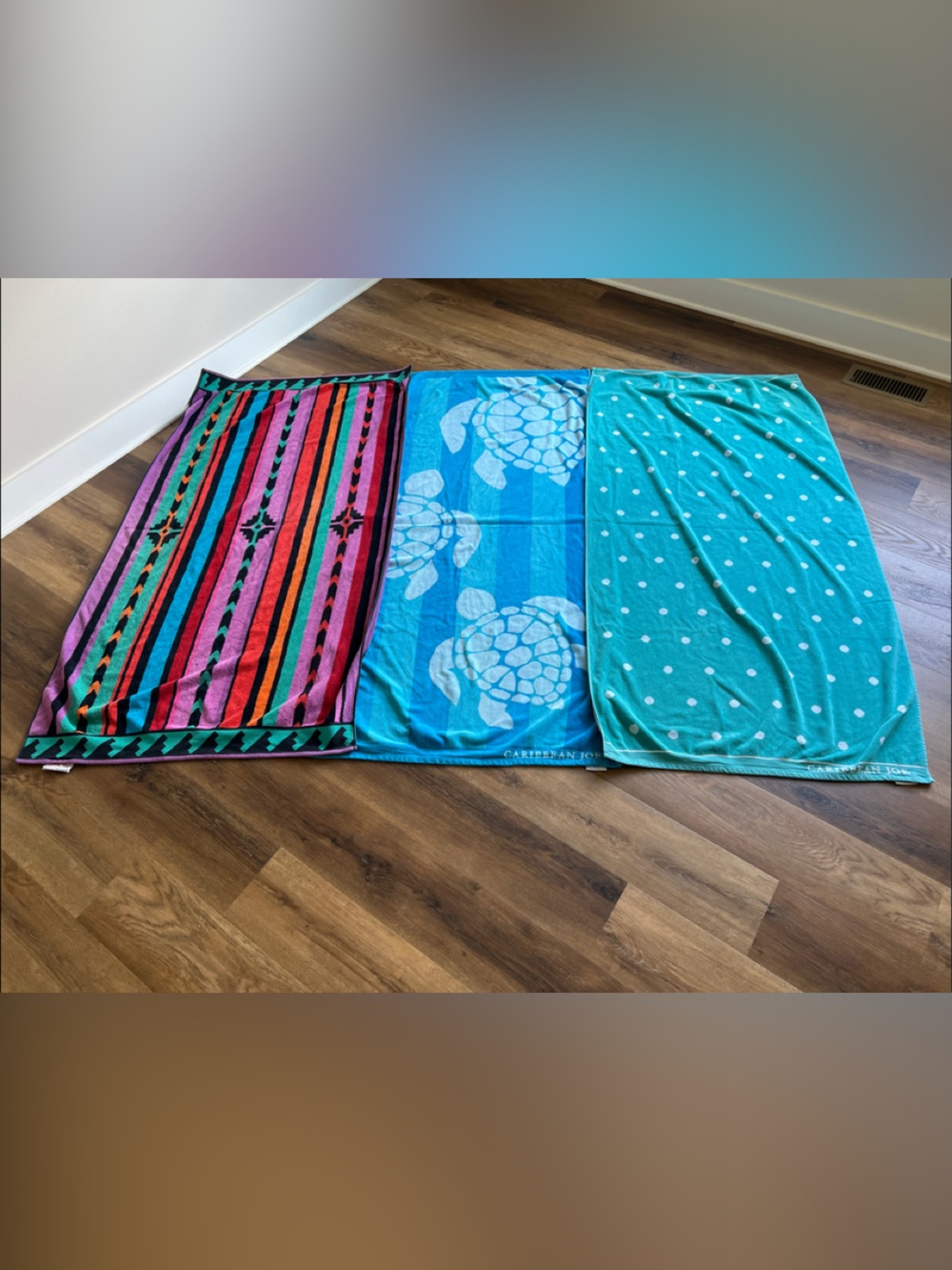 🌴 Beach Towel Bundle (3-Pack) - Caribbean Joe & Royalty Terry